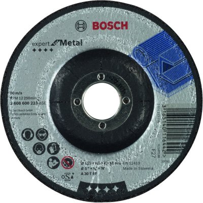BOSCH  Metal Grinding Disc 125 X 6 Mm Noir