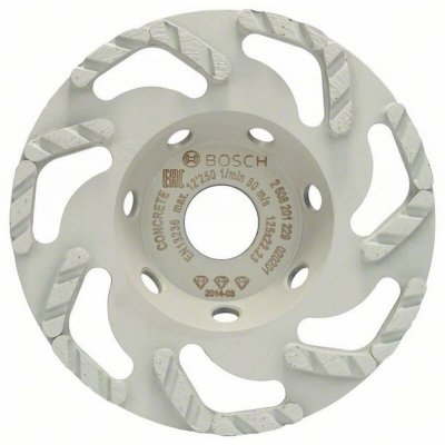 BOSCH  - Meule assiette diamant&eacute;e Best for Concrete D. 125 x 22,23 mm