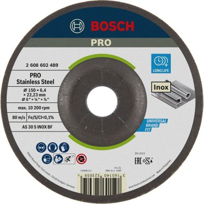BOSCH  Meules &agrave; &eacute;barber  150 mm - 22,23 mm