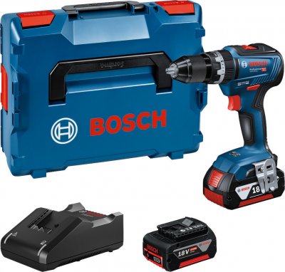 BOSCH PROFESSIONAL Bosch - Perceuse visseuse &agrave; percussion gsb 18V-55 2x4,0Ah - 06019H5300