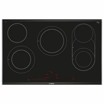 BOSCH  Pkm875dp1d Acier Affin&eacute; Autosuffisantes Plaque, C&eacute;ramique, 80cm