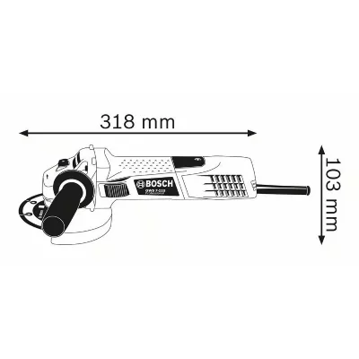 BOSCH  Professional GWS 7-115 Meuleuse professionnelle