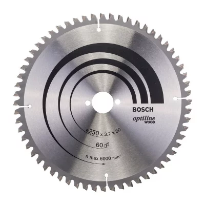 BOSCH  Professional Op Wo B 250x30-60 Circular Saw Blade Argent&eacute;