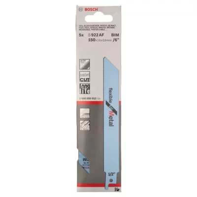 BOSCH  S 922 Af Flexible Metal Blade Saw Cut 5 Units Clair