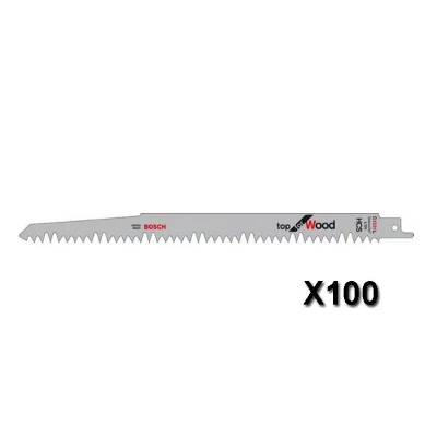 BOSCH  - Sabre Scie Blade s 1531 l. Top pour le bois. 100 paquets