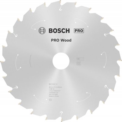 BOSCH  - Scie circulaire Lame standard pour bois, 216 x 1,7 / 1,2 x 30, 24 dents