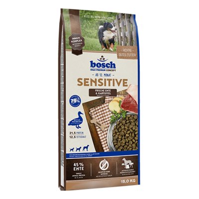 BOSCH HPC Bosch Sensitive canard, pommes de terre - lot % : 2 x 15 kg
