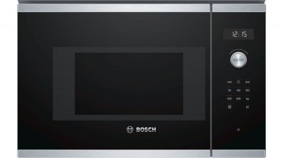 BOSCH  serie 6 bfl524ms0 micro-ondes encastrable 20 l 800 w noir, acier inox BFL524MS0