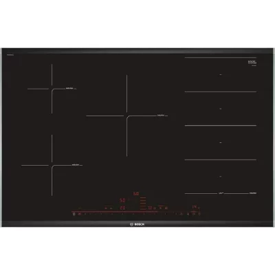 BOSCH  S&eacute;rie 8 PXV875DC1E Plaque &agrave; induction 5 zones 80 cm Noir