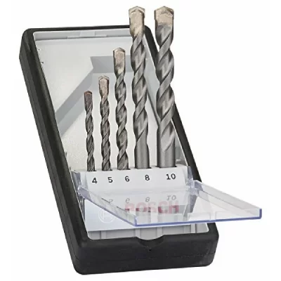 BOSCH  Silver Percussion / 2607010524 Coffret De Forets &agrave; Tige Ronde 5 Pi&egrave;ces