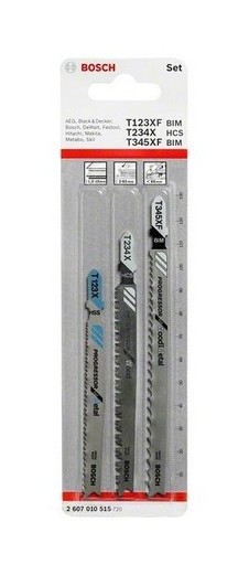 BOSCH  Stb T-shaft 1x T101aof 2x T101bif 3 Units Argent&eacute;