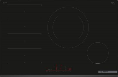BOSCH  Table de cuisson induction 80cm 4 feux 7400w noir - PXE831HC1E