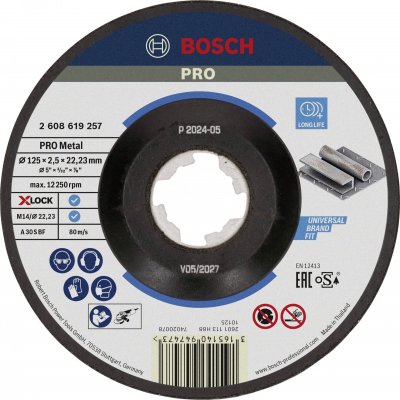 BOSCH  x-lock disque &agrave; tron&ccedil;onner expert for metal courb&eacute; DFX-476247