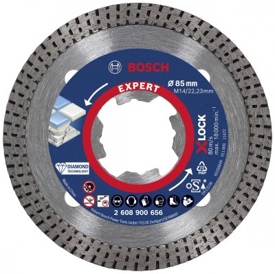 BOSCH  X-lock Expert Hard Ceramic 85x1.4x7 Mm Diamond Cut Disc Dor&eacute;
