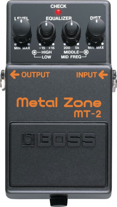 BOSS  Mt-2 Metal Zone - P&eacute;dale Distorsion