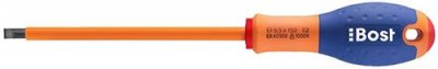 BOST  - Tournevis gaine &eacute;lectricien lame plate 2,5 x 50 x 0,4 mm