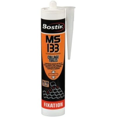 BOSTIK  30135103 MSP 133 Mastic de fixation MS Polym&egrave;re, Sp&eacute;cial tuiles