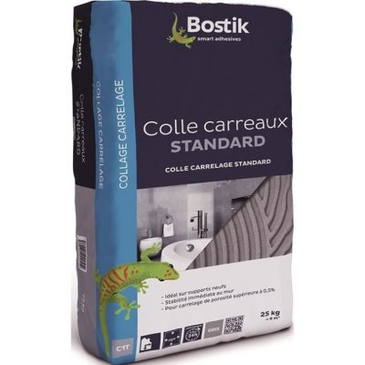BOSTIK  - Colle carreaux standards - Gris 25 kg