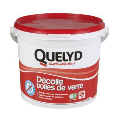 QUELYD Bostik - D&eacute;colle toiles de verre 5 Kg - 301601680