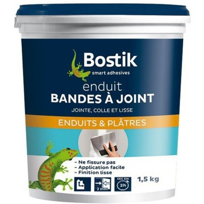 BOSTIK  - Enduit bande &agrave; joint p&acirc;te 1.5kg - Lot de 6
