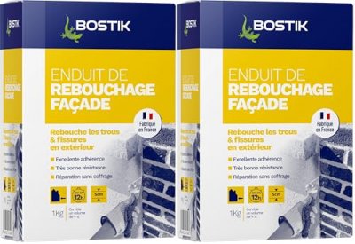BOSTIK  Enduit de Rebouchage Fa&ccedil;ade Poudre 1 KG