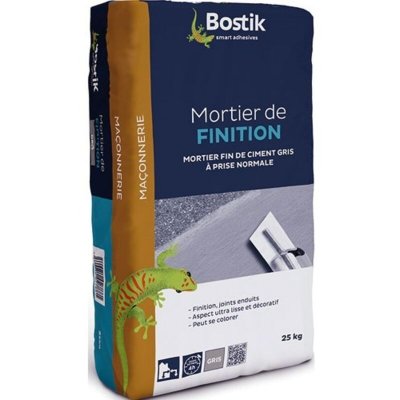 BOSTIK  Mortier de finition25kggris - 
