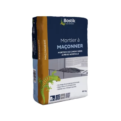 BOSTIK  Mortier Ma&ccedil;onnerie 25 kg - Mortier Ciment Gris