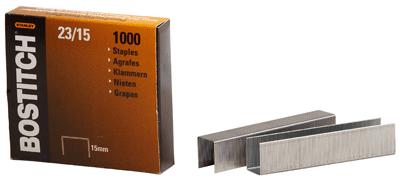  Bostitch Agrafes 23-15-1m, 15 Mm, Galvanis&eacute;es, Pour B310hds, 00540, Hd-23l17, Hd-12f 1 Unit&eacute;(S)