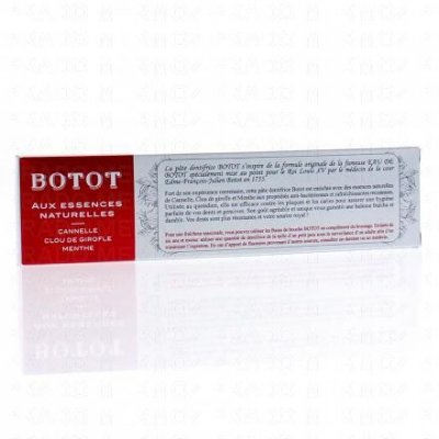 BOTOT  Dentifrice Cannelle Clou de Girofle Menthe 75ml