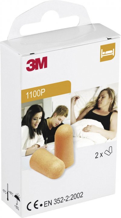 3M Bouchons d'oreilles &agrave; usage unique 2 paires  1100P XA007703631