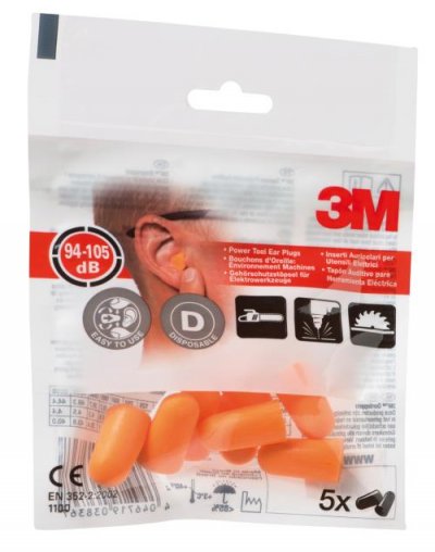 3M Bouchons d'oreilles jetables S&eacute;rie 1100 - 37dB  4 paires)