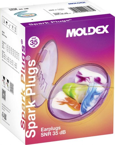 MOLDEX Bouchons doreille 35 dB  SPARK PLUGS 780201 200 paires