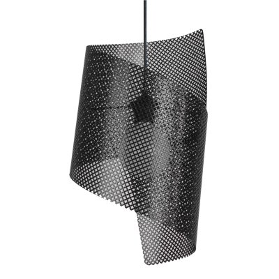 TOSEL BOUCLE LACY - Suspension g&eacute;om&eacute;trique m&eacute;tal noir