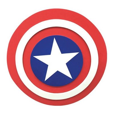 RUBIE S FRANCE Bouclier en mousse Captain America 30 cm enfant