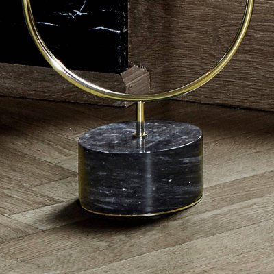 AYTM Bougeoir noir et dor&eacute; 12 cm Grasil - 