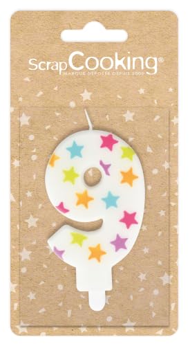 SCRAPCOOKING PARTY Bougie d'anniversaire num&eacute;ro 9 - 