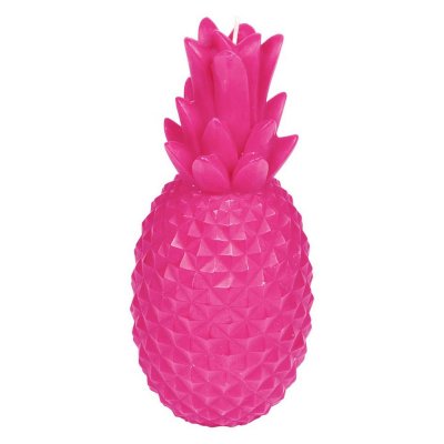 HOMEA Bougie D&eacute;co ""ananas Tropical"" 20cm Rose
