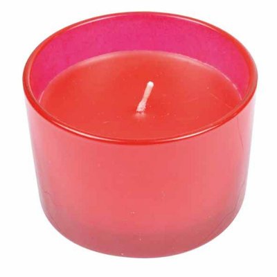 PARIS PRIX Bougie Parfum&eacute;e en Verre Nuance 7cm Fraise