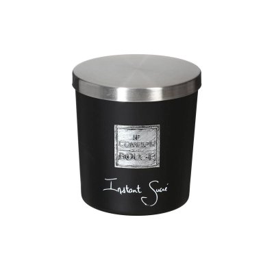 PARIS PRIX Bougie Parfum&eacute;e Instant sucr&eacute; Pot en verre 130 g - Noir - Atmosphera
