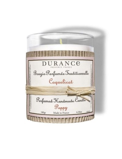 DURANCE Bougie parfum&eacute;e traditionnelle Coquelicot - 