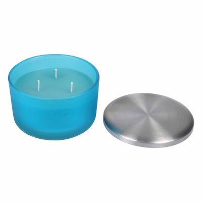 HOMEA Bougie Parfum&eacute;e Verrine ""tropical Fresh"" 13cm Pluie D'&eacute;t&eacute;
