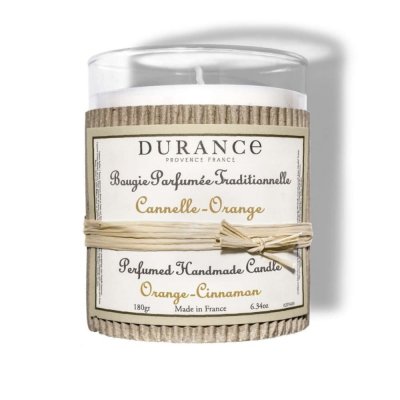 DURANCE Bougie Traditionnelle  Parfum Cannelle Orange SWANN
