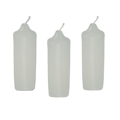 UCO Bougies blanches paraffine (9h) - Pack de 3 pi&egrave;ces