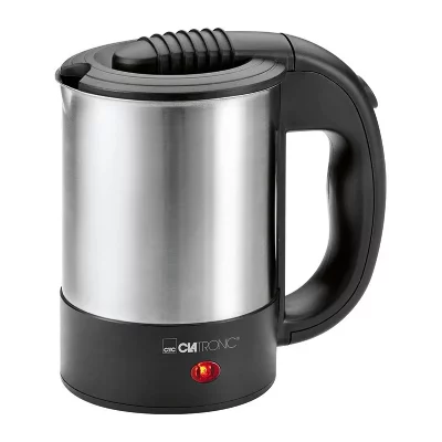 CLATRONIC Bouilloire de voyage  WKR 3624 (Argent&eacute;/Noir)
