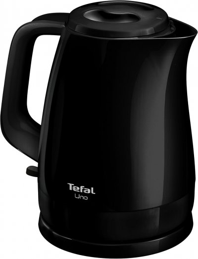 TEFAL Bouilloire &eacute;lectrique 1,5 L noire sans fil avec r&eacute;sistance cach&eacute;e