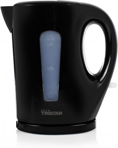 TRISTAR Bouilloire &eacute;lectrique 1,7 L - 2200 W, arr&ecirc;t automatique Noir