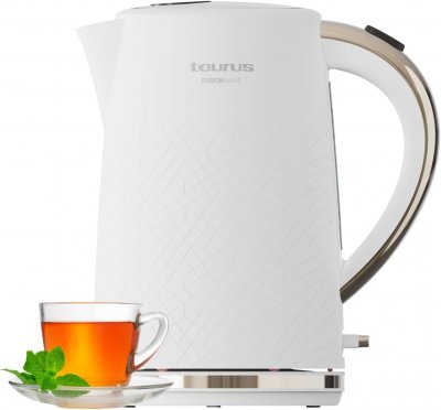 TAURUS Bouilloire &eacute;lectrique 1,7 L blanche - 2200 W