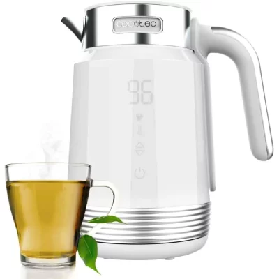 CECOTEC Bouilloire &eacute;lectrique 1,7 L blanche Ebullition rapide