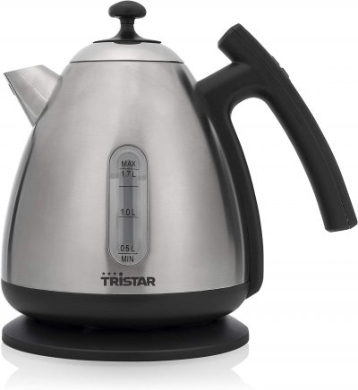 TRISTAR Bouilloire &Eacute;lectrique 1,7 L Noir/inox, Temp&eacute;rature Led 2200 W