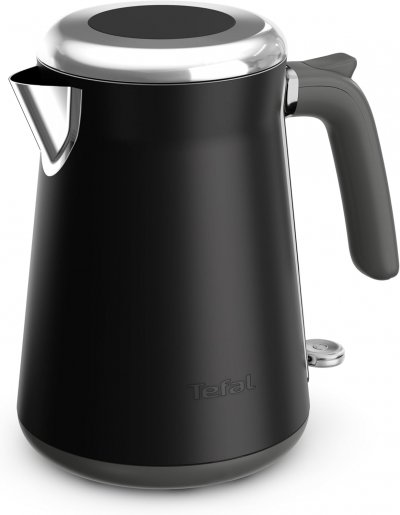 TEFAL Bouilloire &eacute;lectrique 1,7 L noire en inox avec arr&ecirc;t automatique